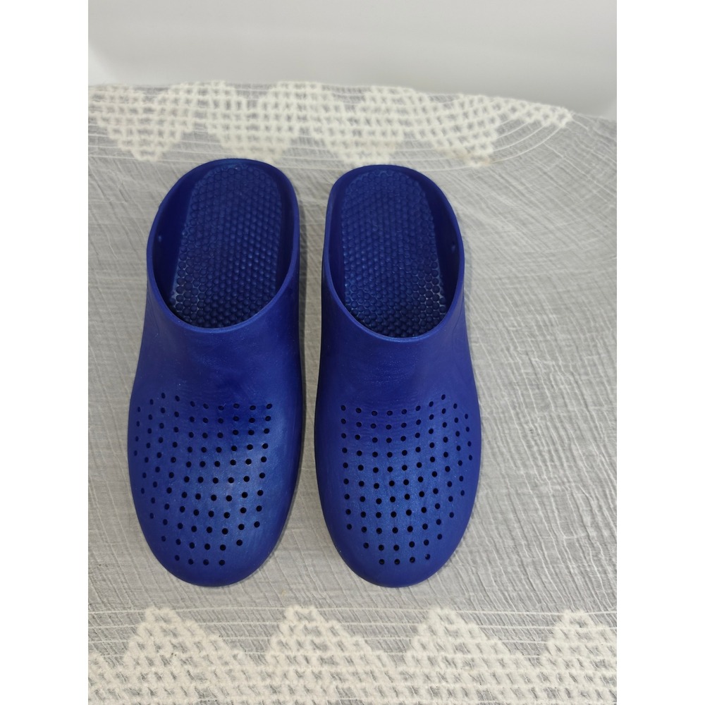 Calzuro Classic Blue Rubber Clogs Professional Shoes Made in Italy Size 37 38